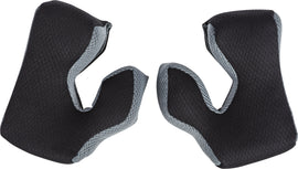 Fly Racing Formula Cheek Pad in black and cool grey, 60mm, for motorcycle helmet comfort and fit adjustment.