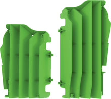 Load image into Gallery viewer, Polisport Plastics green radiator louvers for street motorcycles, shown installed on bike with visible louvers and mounting details.