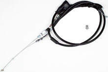 Load image into Gallery viewer, Motion Pro black vinyl throttle pull cable for motorcycle control lines with durable construction and secure fittings.