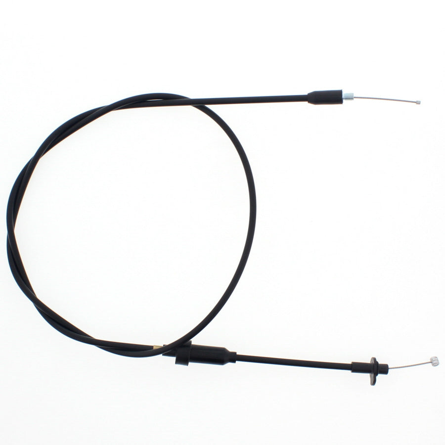 All Balls throttle cable 24-51153 for motorcycle control lines, showing the black cable with metal fittings and protective housing.