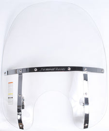 National Cycle Switchblade 2-Up windshield for Harley Wideglide, clear acrylic windscreen with quick release and adjustable height.
