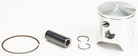 Wiseco 56.00/+2.00 piston kit for Kawasaki motorcycle, includes piston components and parts for engine rebuild.