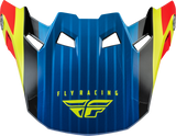 Fly Racing - Formula Carbon Prime Visor Hi-Vis/Blue/Red Yl/Sm - 73-47102S
