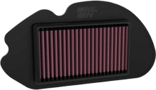 Load image into Gallery viewer, K&amp;N Air Filter Hon 711122 for vehicle engine, showing the reusable pleated cotton filter element with rubber frame.