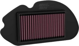 K&N Air Filter Hon 711122 for vehicle engine, showing the reusable cotton filter element with rubber frame