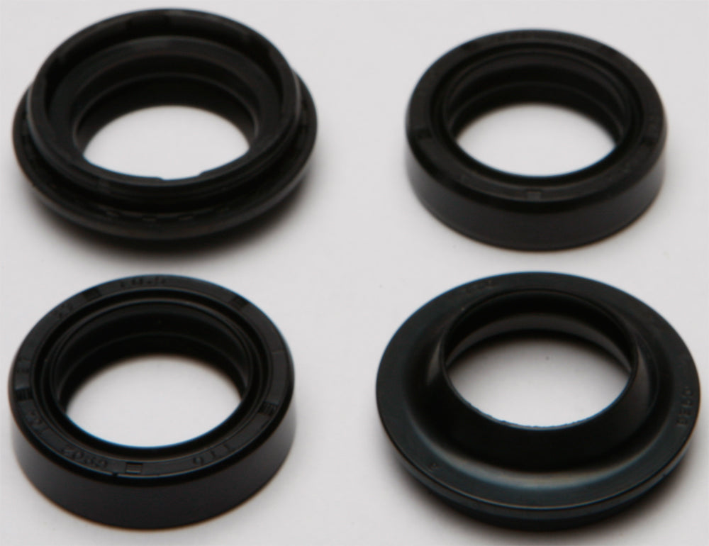 All Balls suspension fork and dust seal wiper kit 22-56102 showing black rubber seals and metal components for motorcycle forks.