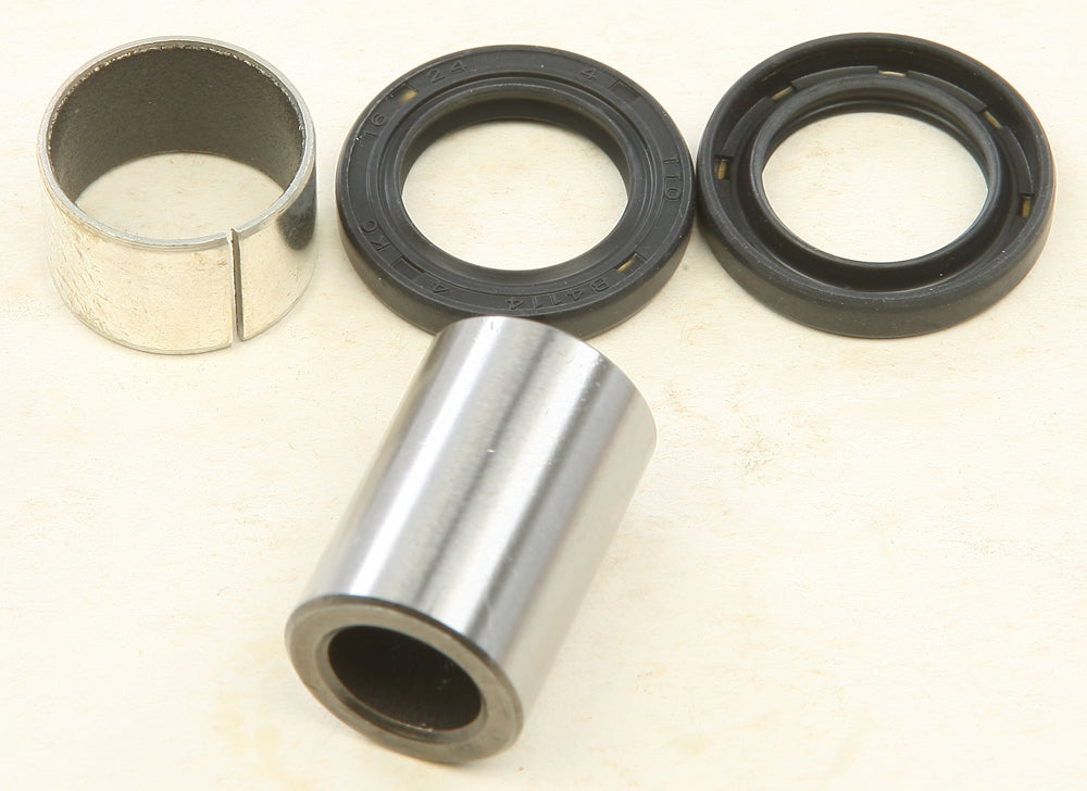 All Balls front lower shock bushing kit for suspension, showing rubber bushings and metal components on a white background.