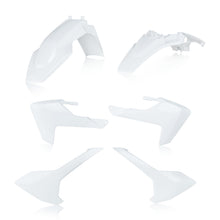 Load image into Gallery viewer, Acerbis plastic body kit for Hus motorcycle, featuring black and white panels with Acerbis branding and mounting points visible.