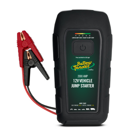 Battery Tender 2000A 12V lithium jump starter and power pack with digital display and portable battery for automotive use.