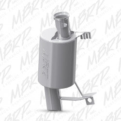 MBRP Exhaust silencer for Trail Stnls A/C 6000 Series, model 241-90100T, stainless steel exhaust component.