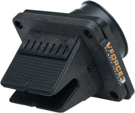 Moto Tassinari Vforce3i reed valve system for Yamaha YZ85 2002-2019, showing the intake and reed assembly in detail.
