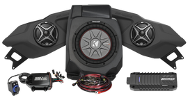 SSV Works 3 speaker plug-and-play kit for audio system with wiring and connectors, designed for easy installation.