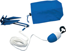 Charger l'image dans la galerie, Atlantis Anchor Kit 18-5201 accessories with metal parts and ropes, designed for secure boat anchoring.