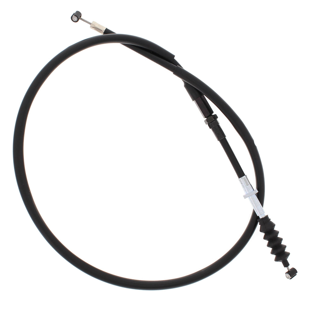 All Balls clutch cable 24-52087 for motorcycle hydraulic control lines, showing the cable with connectors and protective casing.