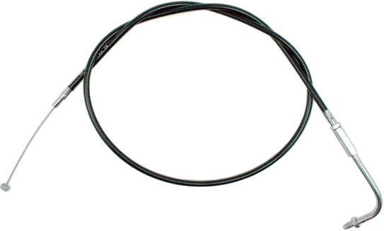 Motion Pro Black Vinyl Idle Cable with CC for hydraulic control lines, designed for motorcycle or vehicle throttle systems.