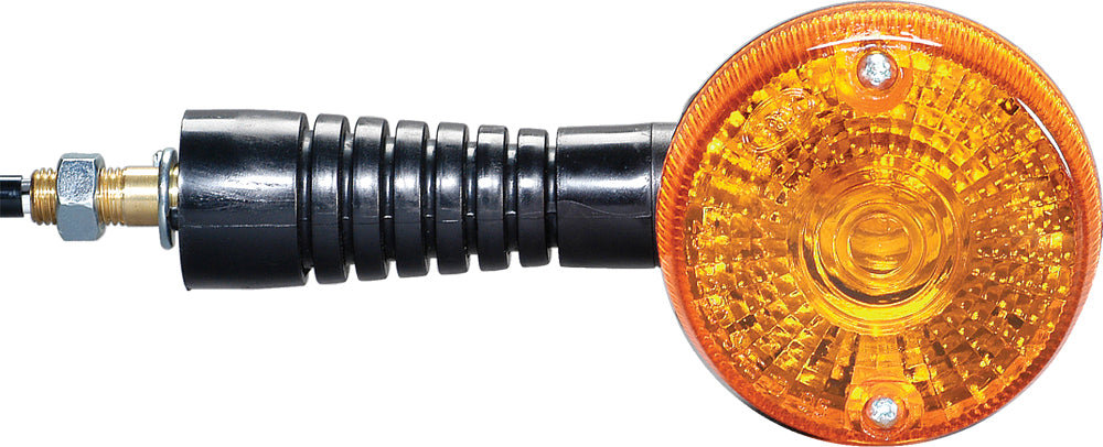 K&S Technologies rear turn signal illumination light with clear lens and orange bulb for vehicle signaling.