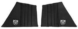 Pro Armor Console Knee Pads S-D 241-0708, black protective accessories with adjustable straps for added comfort and safety.
