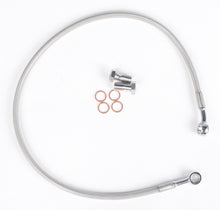 Load image into Gallery viewer, Streamline rear brake line for Yamaha Std 170-1230 motorcycle, showing the metal brake hose and fittings.