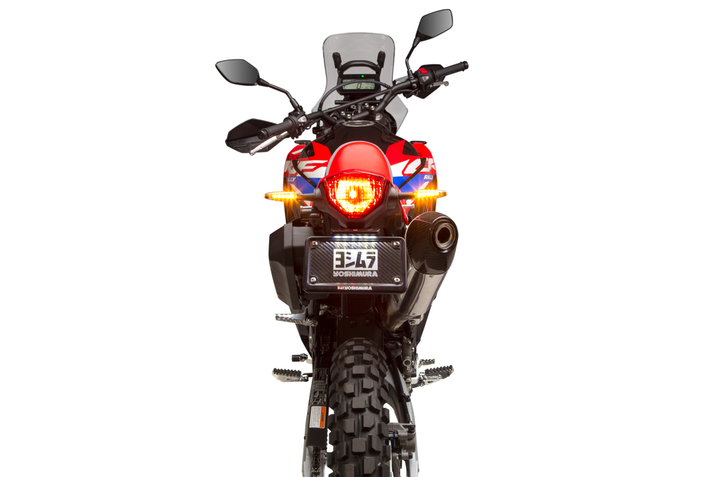 Yoshimura Fender Eliminator Kit for Honda motorcycles, sleek body design, black finish, with mounting hardware visible.