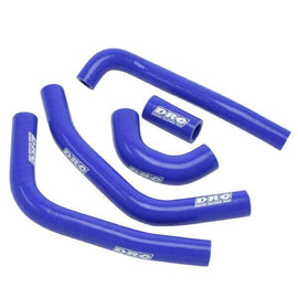 DRC Radiator Hose Kit 634-52662 for engine, showing flexible rubber hoses and fittings in a clean automotive setting.