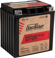 Charger l'image dans la galerie, Harddrive premium GYZ32HL/YIX30L automotive batteries with 500 CCA, shown in the image with terminals and label details.