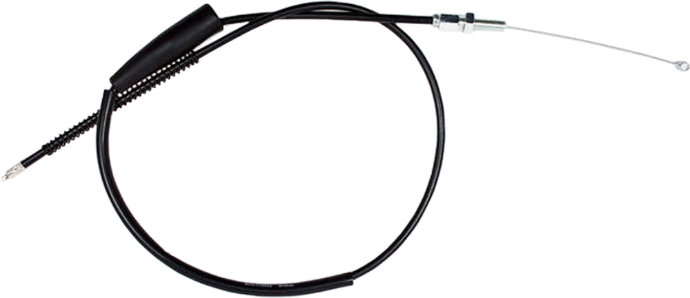 Motion Pro black vinyl throttle cable 70-3117 for motorcycle control lines, showing the cable with black vinyl coating and metal fittings.