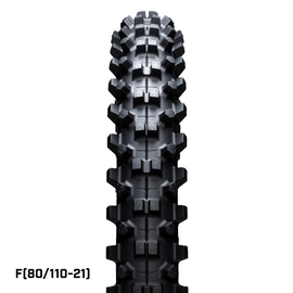 IRC Tire M5b Evo front tire 80/100-21 51M bias for motocross, shown in the image with tread pattern and sidewall detail.