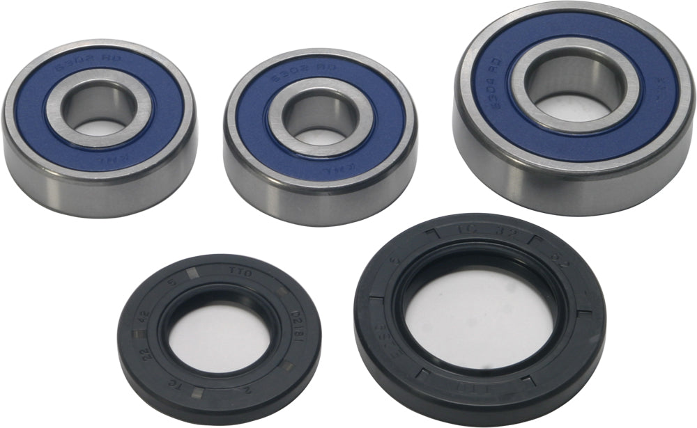 All Balls Wheel Bearing Kit 22-51546 drive drive with multiple bearings and components displayed in the image.