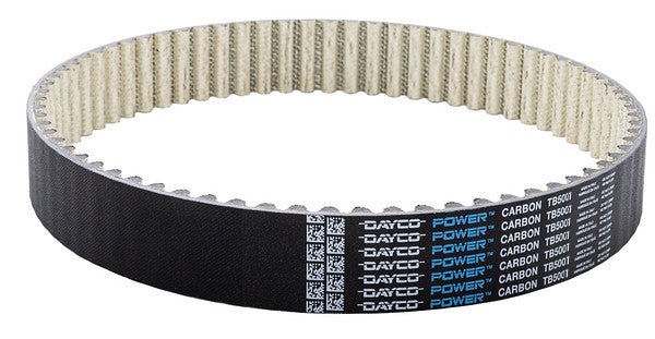 Dayco Power Carbon Drive Belt for 22-43 Tooth, durable black belt with teeth, designed for industrial or mechanical applications