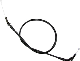 Motion Pro black vinyl throttle push cable for motorcycle control lines, showing the cable with protective black vinyl coating.
