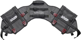 GIVI GRT721 universal saddle base for motorcycle luggage, showing the black, sturdy metal mounting plate with attachment points.