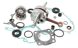 Hot Rods engine bottom end kit for Kawasaki and Suzuki motorcycles, showing internal engine components and parts assembly.