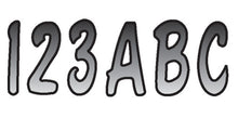 Load image into Gallery viewer, Hardline Series 200 registration kit decals in silver and black with graphics for vehicle registration customization.