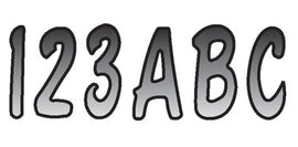 Hardline Series 200 registration kit decals in silver and black with graphics for vehicle registration customization.