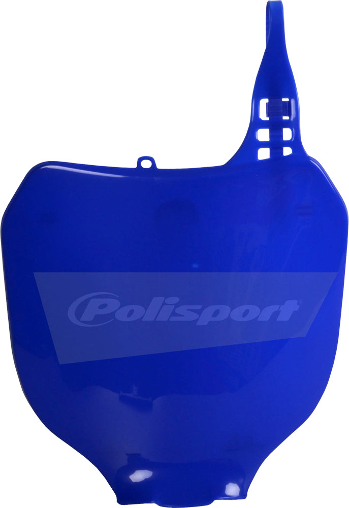 Blue Polisport Plastics number plate body part with the model number 64-6588, designed for motorcycle or dirt bike use.