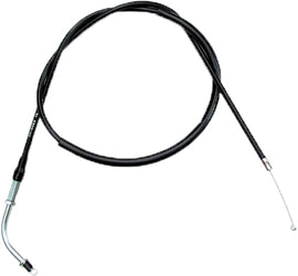 Motion Pro black vinyl throttle pull cable for motorcycle control lines, showing the cable with black coating and metal fittings.