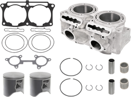 SP1 engine cylinder kit, model 541-90208K, showing the polished cylinder components and engine parts in the image.