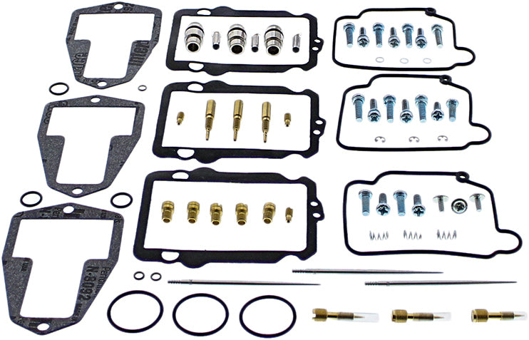 All Balls carburetor rebuild kit 141-8783 with gaskets and components for intake, carb, and fuel system repair.
