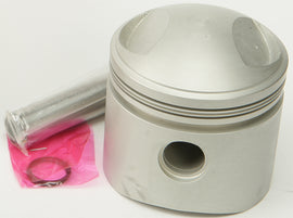 HardDrive HDTwin 1200cc piston kit with 8.5:1 compression ratio, standard size, showing piston components and packaging.