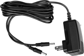 Fly Racing heated gloves wall charger 110V accessory for charging heated gloves, shown plugged into a power outlet.