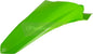 Polisport Plastics green rear fender for street motorcycles, model 64-5984, mounted on bike with urban background.