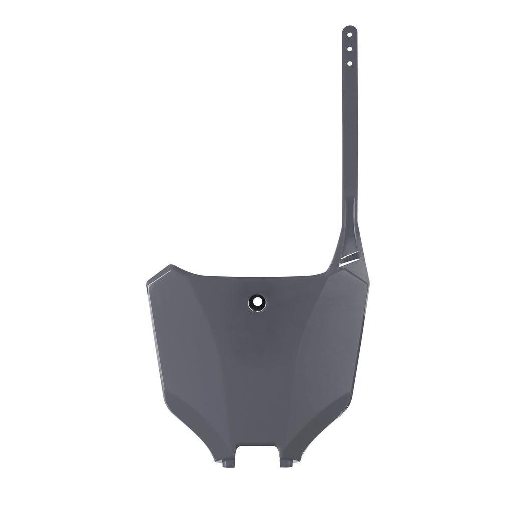 Polisport Plastics body number plate Hon 64-868064 for motorcycle, showing the sleek plastic design with mounting holes.