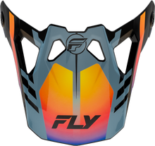 Load image into Gallery viewer, Fly Racing Formula CP Krypton helmet visor in grey, black, and electric fade for motorcycle helmets.