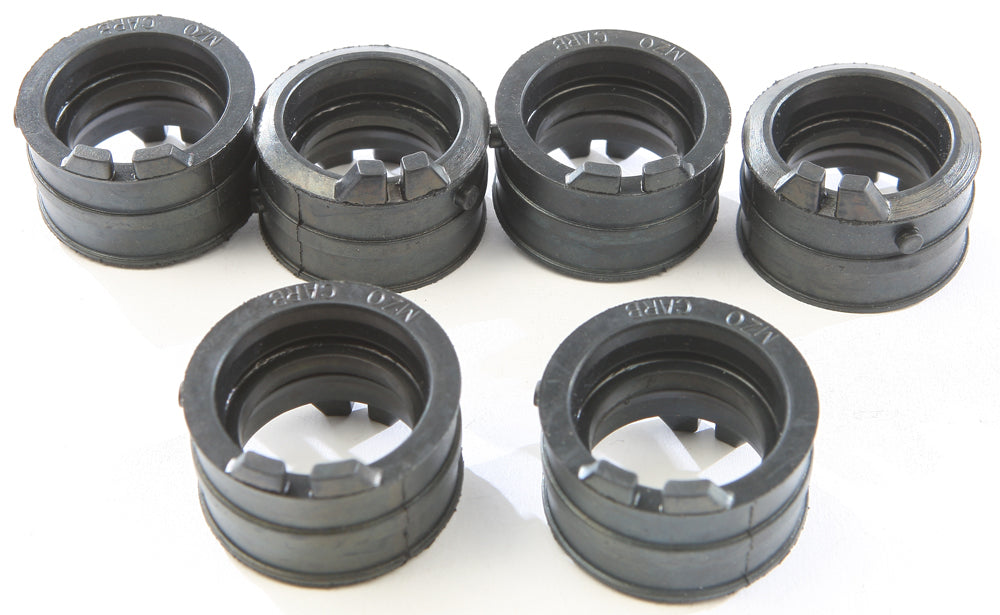 K&L Carburetor Boot and Holder for intake, fuel system; black rubber part with mounting points and hose connections.