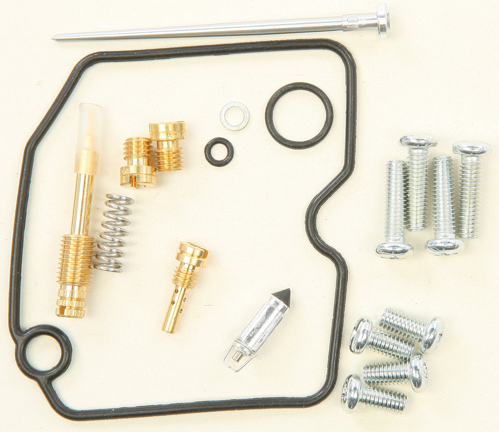 All Balls carburetor repair kit for intake and fuel system, includes gaskets and seals, designed for motorcycle carburetors.