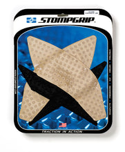 Load image into Gallery viewer, Stompgrip Tank Pad Kit Volcano clear and black for off-road motorcycles, featuring textured grip surface and durable material.