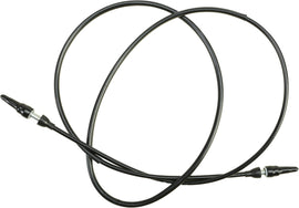 SP1 Speedo cable Yam 12-2019 hydraulic control line with metal fittings and flexible cable for boat speedometer connection.