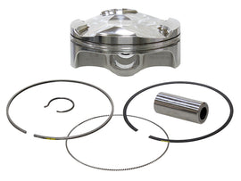 Namura forged piston kit for Husqvarna and KTM 184-F70090C, includes piston components with +0.02 oversize in black and silver.