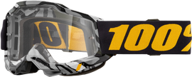 Clear lens 100-PERCENT Accuri 2 Goggle eyewear with ambush design, providing protection and clarity for sports or outdoor activities.
