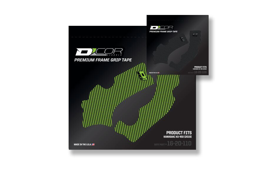 Gray DCOR Frame Grip Guard decal, a graphic sticker designed to protect and enhance vehicle or equipment framing.